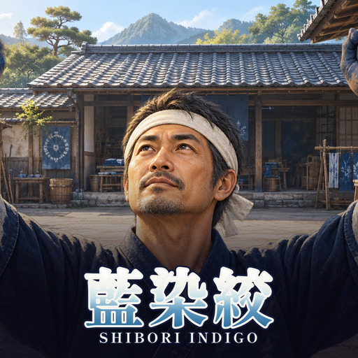 藍染絞 Shibori Indigo