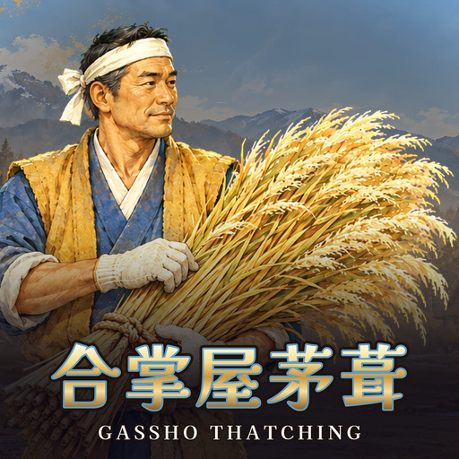 合掌屋茅葺 Gassho Thatching